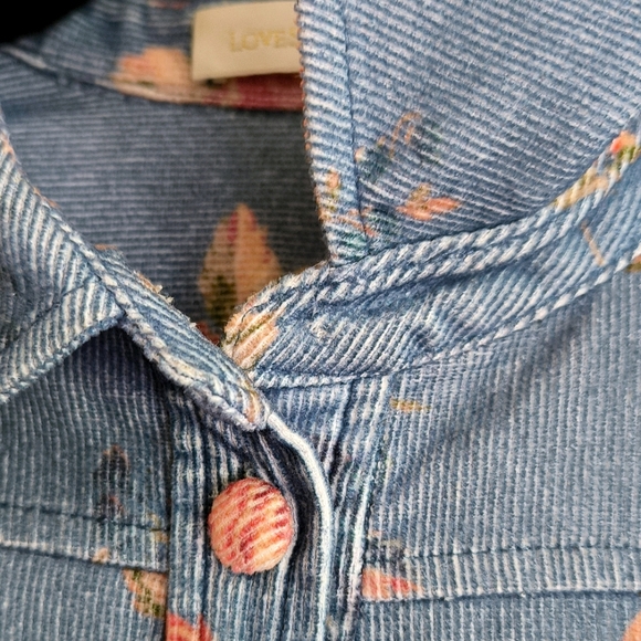LoveShackFancy Ringley Top in Faded Denim - Picture 4 of 8